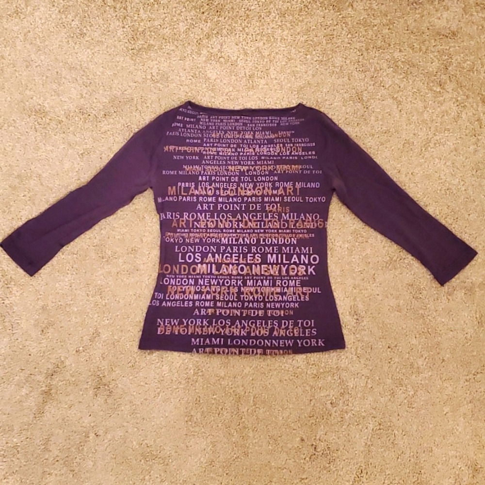 Purple Shirt Top